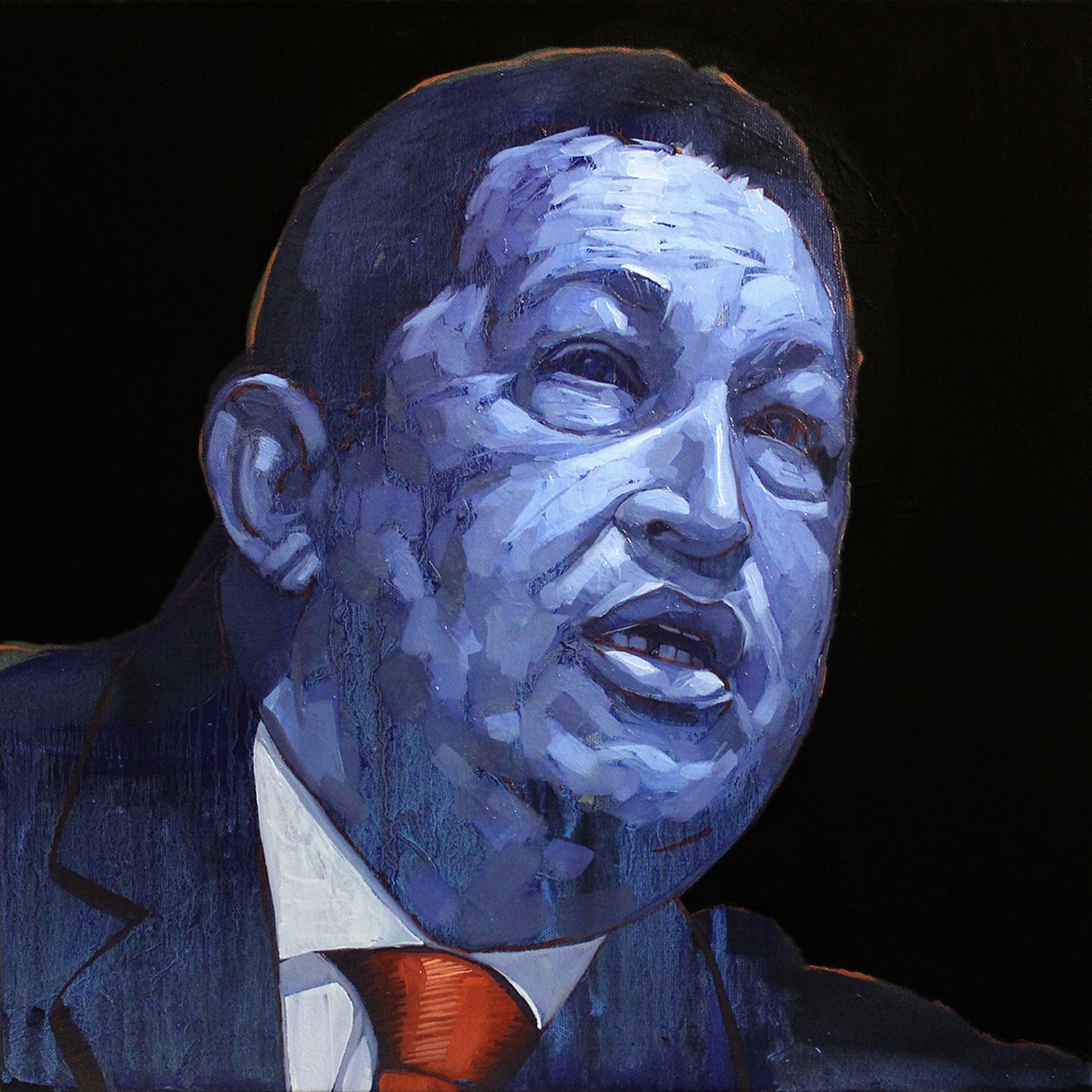 Уго Чавес, картина. Chavez, 2014. Абдул Абдулла (Abdul Abdullah) - современный американский художник. Современное искусство США