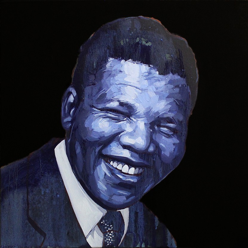 Нельсон Мандела, картина. Mandela, 2014. Абдул Абдулла (Abdul Abdullah) - современный американский художник. Современное искусство США