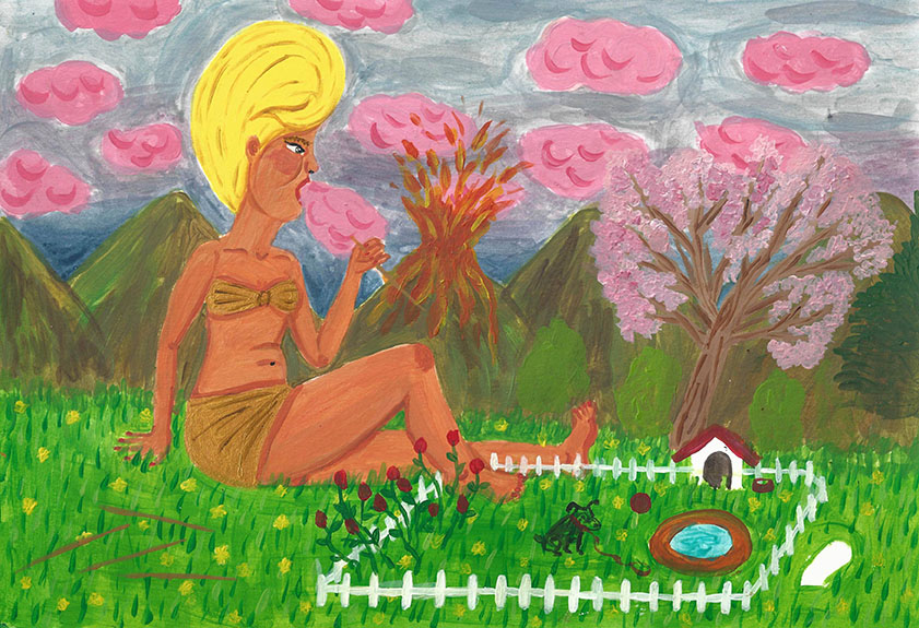 Cotton candy, 2015. Алехандра Эрнандес (Alejandra Hernandez) - современная художница. Картины. Современная живопись. Contemporary Colombian Art