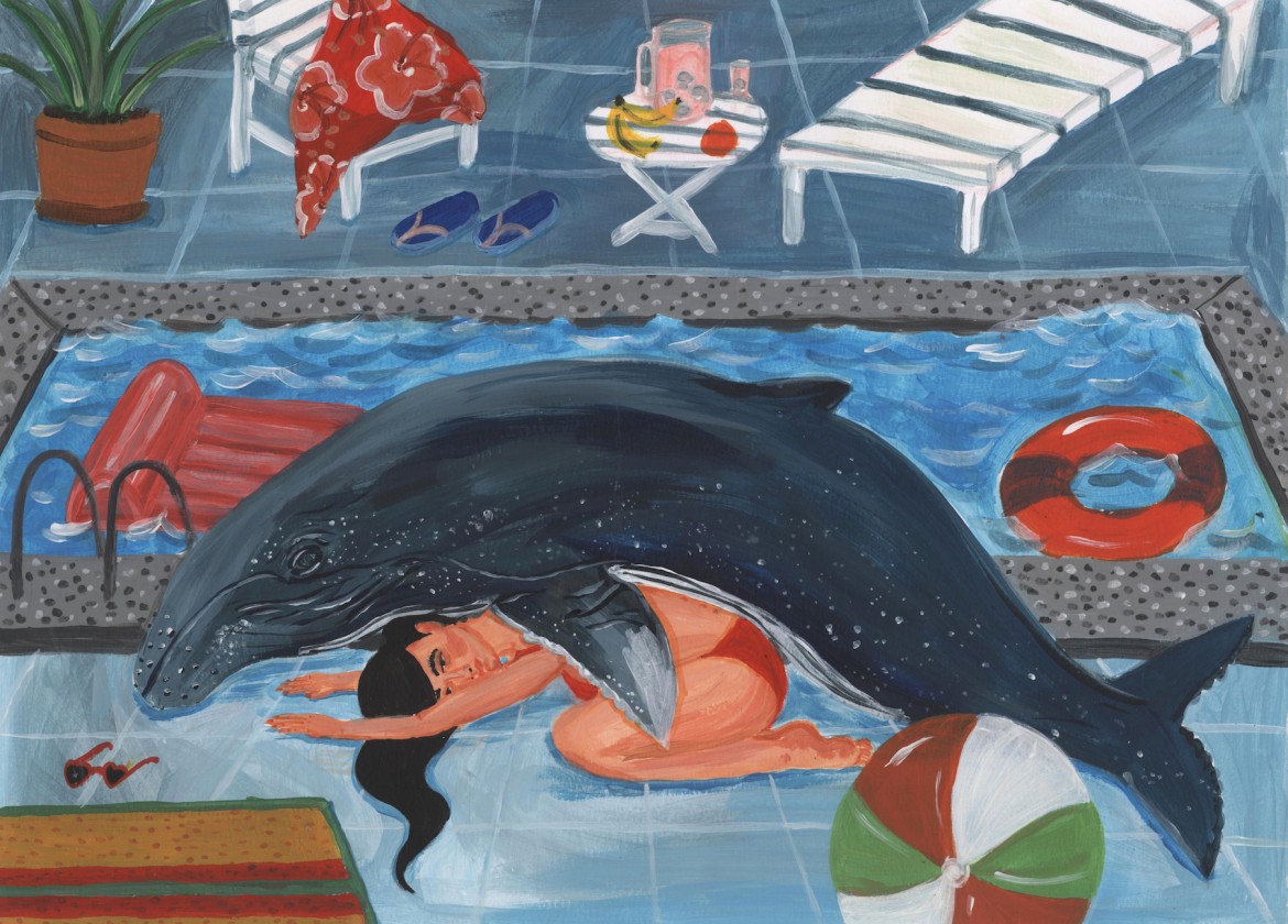 Whale, 2015. Алехандра Эрнандес (Alejandra Hernandez) - современная художница. Картины. Современная живопись. Contemporary Colombian Art