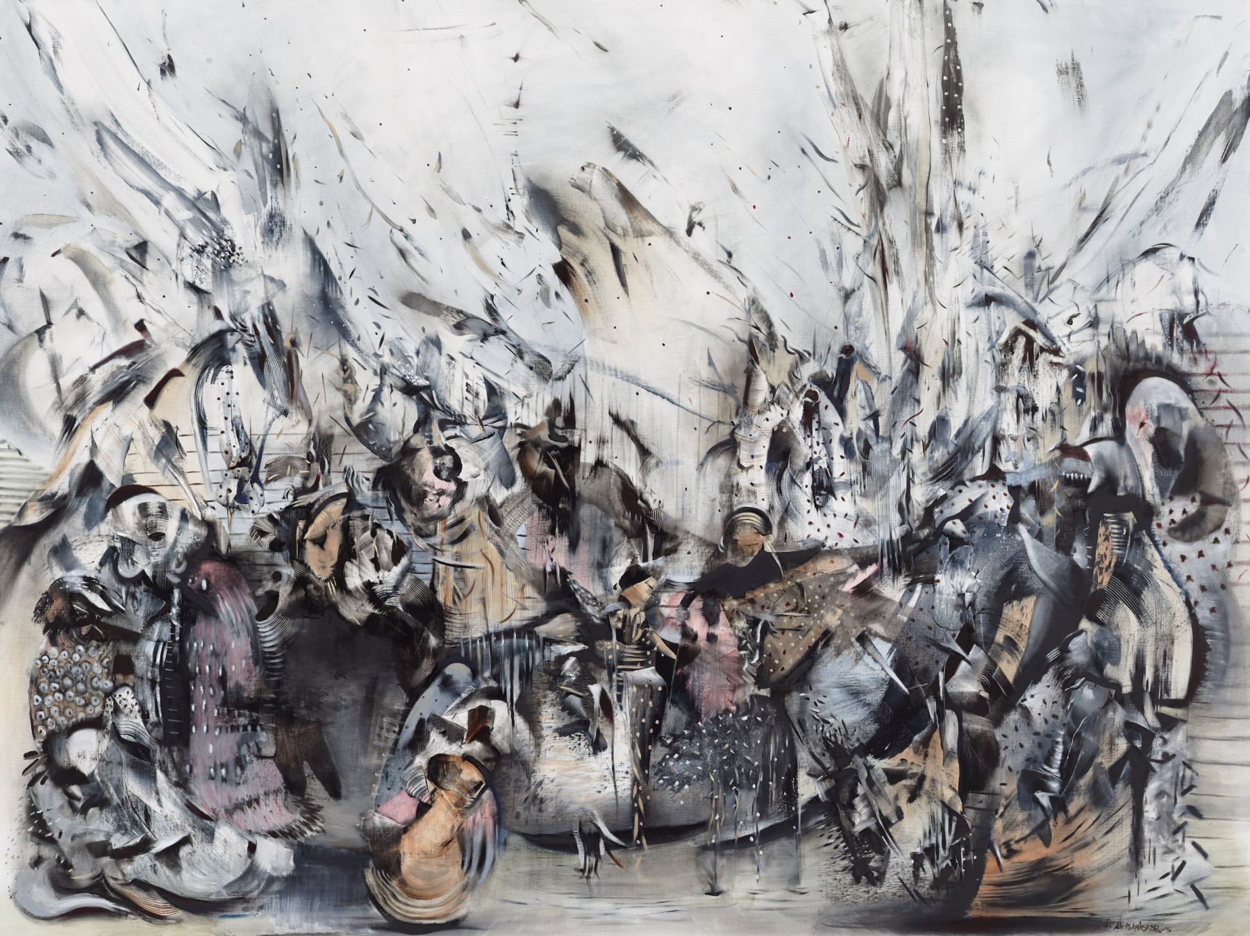 Broken Land (Сломанная земля), 2015. Али Банисадр (Ali Banisadr) - современный иранский художник. Современная живопись