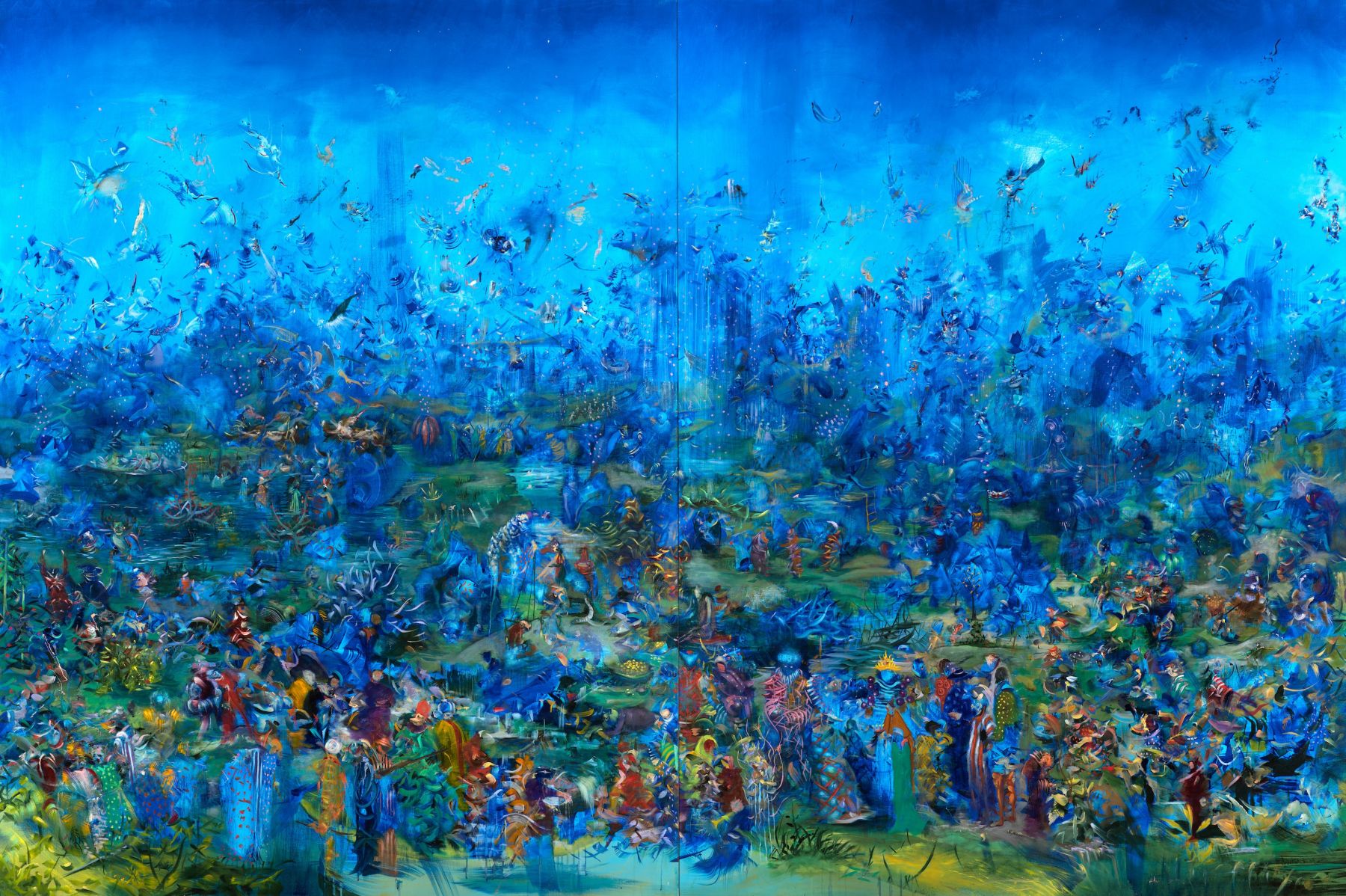 Gatekeepers (Привратники), 2010. Али Банисадр (Ali Banisadr) - современный иранский художник. Современная живопись