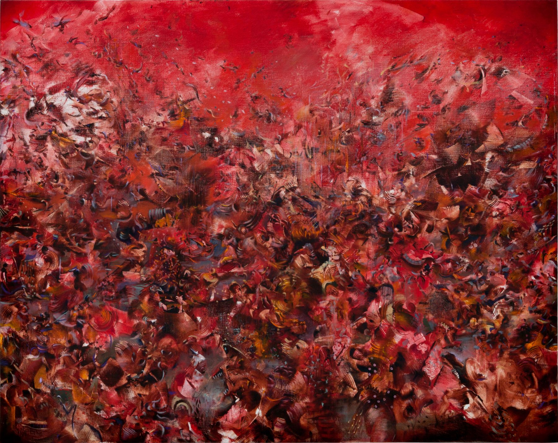 Time for Outrage (Время гнева), 2011. Али Банисадр (Ali Banisadr) - современный иранский художник. Современная живопись