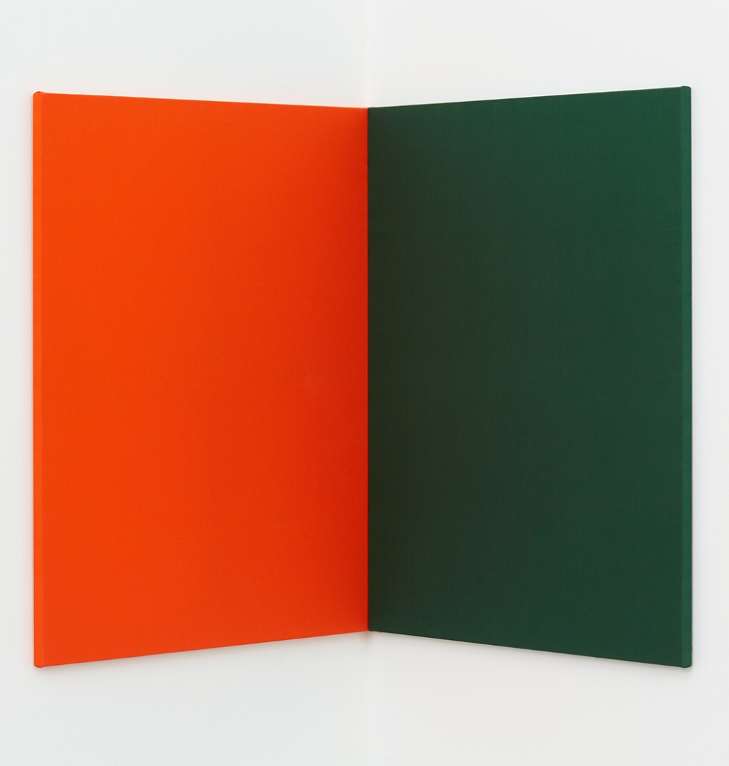Fabric Painting (orange/green corner), 2015. Андреа Бюттнер (Andrea Buttner) - современная художница. Современное искусство. Премия Тернера 2017