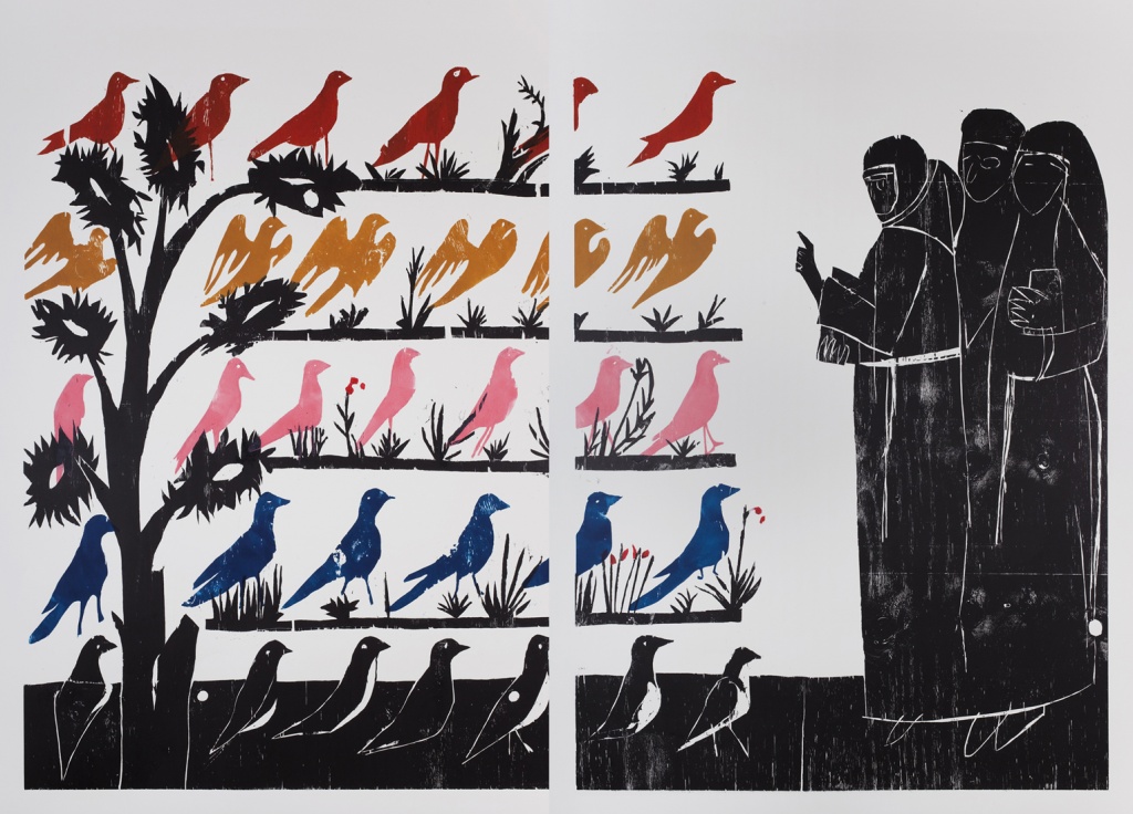 Vogelpredigt (sermon to the birds), 2010. Андреа Бюттнер (Andrea Buttner) - современная художница. Современное искусство. Премия Тернера 2017