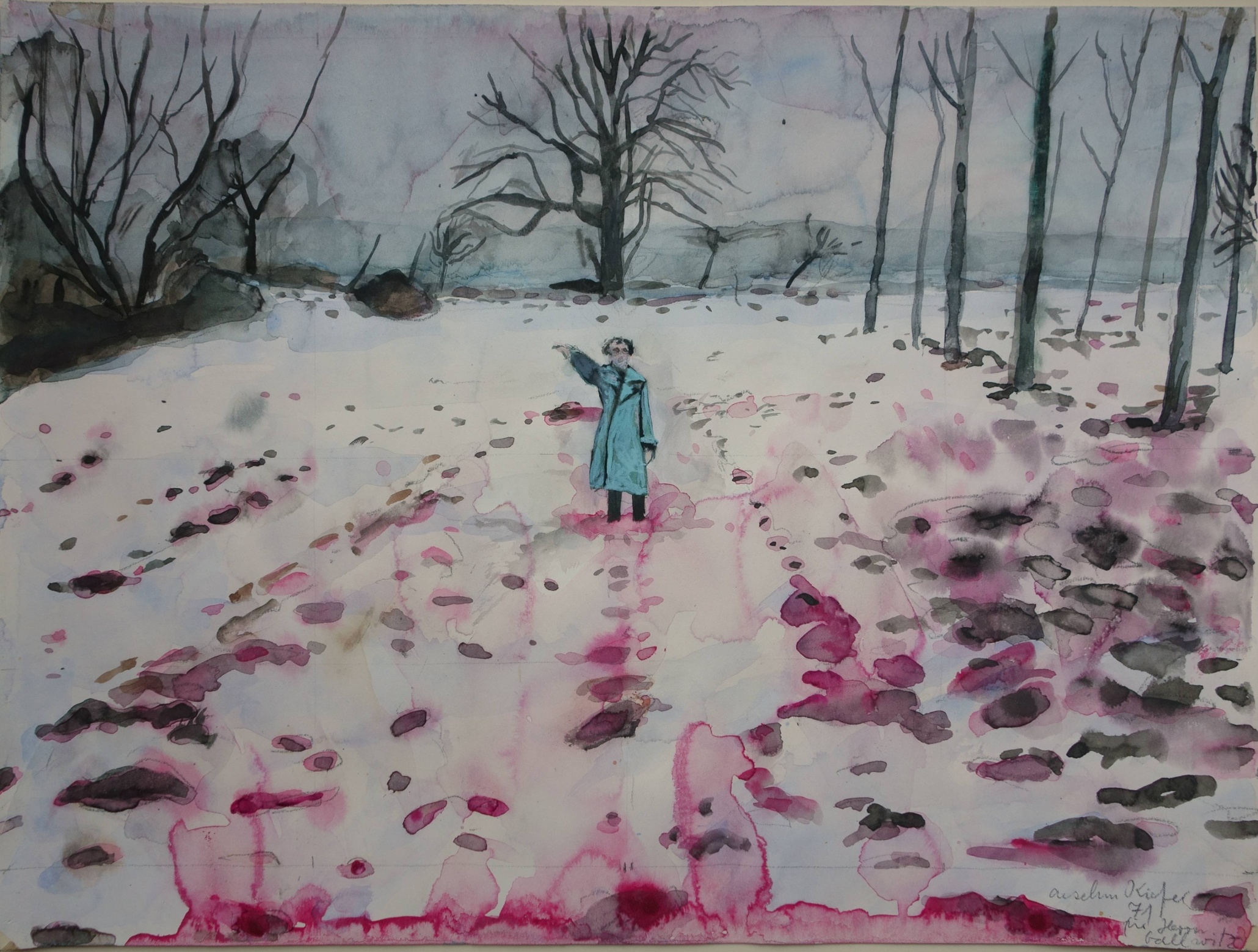 Ансельм Кифер (Anselm Kiefer). Немецкий художник, живопись Германии. Лед и кровь, 1971