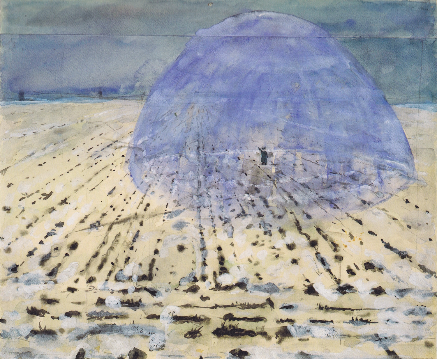 Ансельм Кифер (Anselm Kiefer). Немецкий художник, живопись Германии. Каждый под своим куполом Небес, 1970