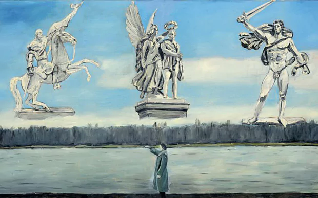 Ансельм Кифер (Anselm Kiefer). Немецкий художник, живопись Германии. Символы героизма V, 1970