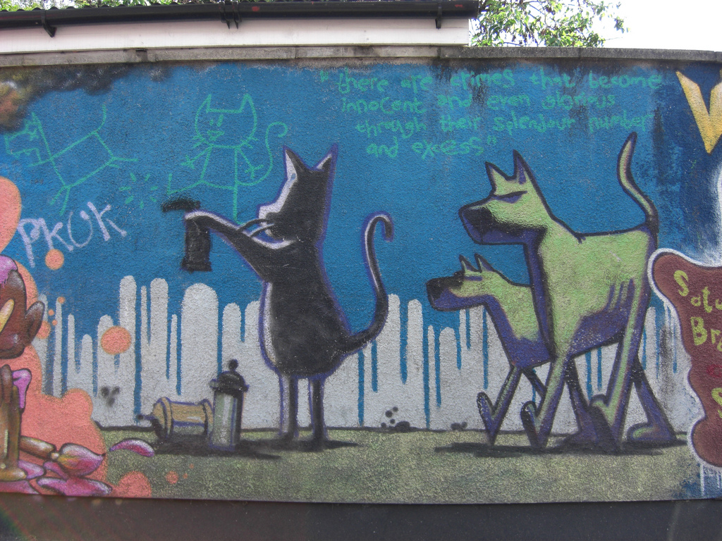 Бэнкси, граффити в Бристоле. Стрит-арт фото