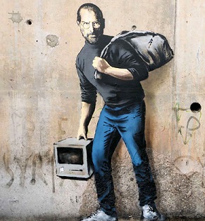 Современная живопись. Граффити. Бэнкси. Стив Джобс, сын мигранта из Сирии