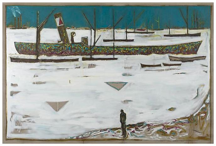 Современное искусство. Билли Чайлдиш. Frozen Estuary – Off Chatham, 1895, (Version Y)