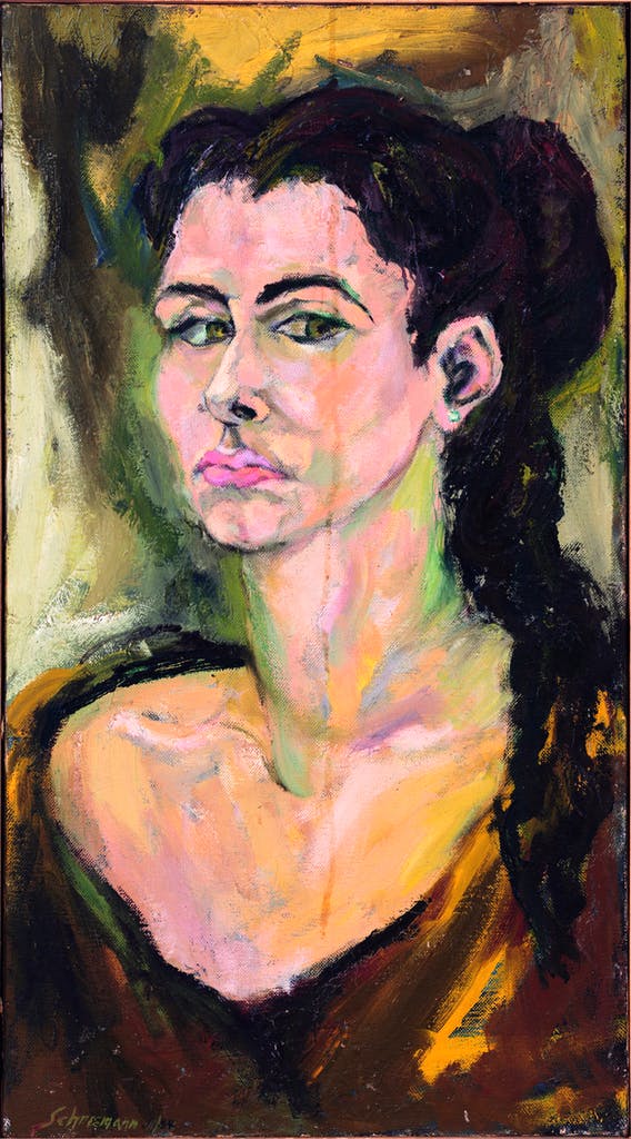 Автопортрет, 1955. Кароли Шниманн (Carolee Schneemann) - современная американская художница. Искусство США. Феминистское искусство, арт-феминизм