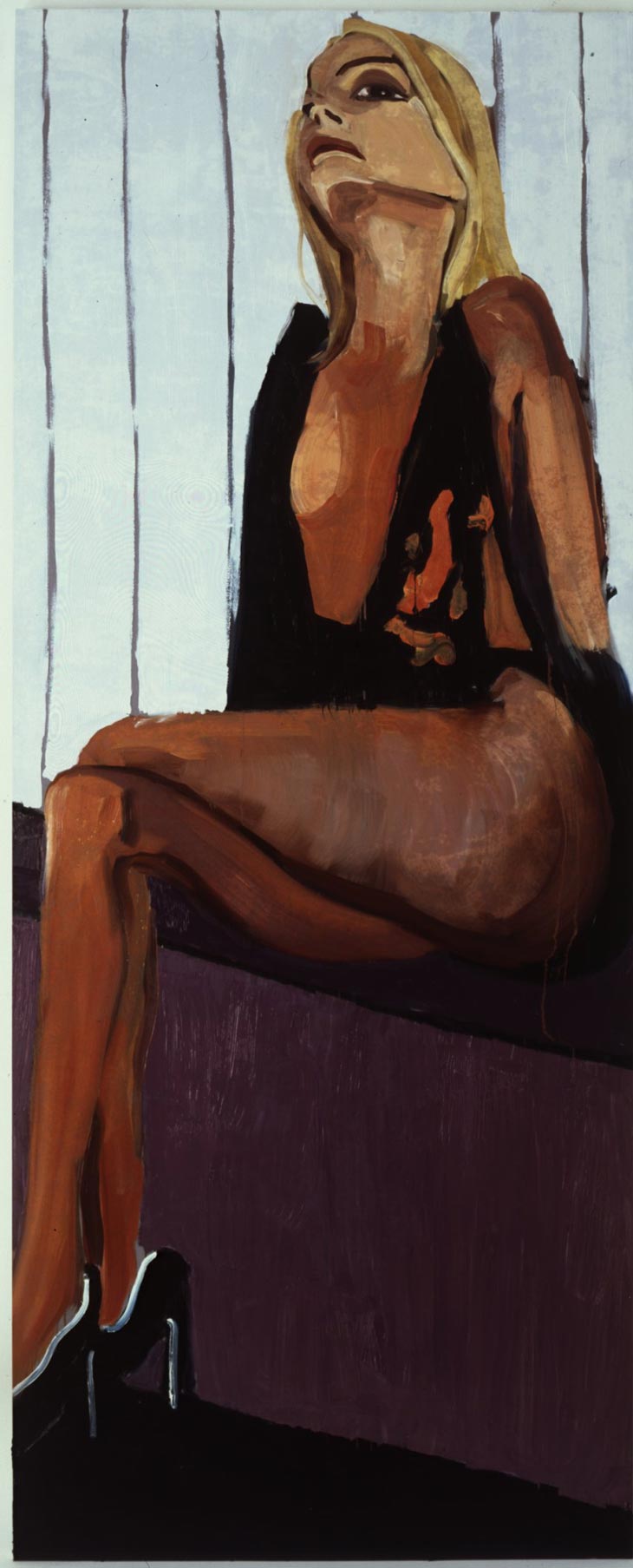 Black Camisole, 2004. Шанталь Джофф (иногда Шанталь Жоффе, англ. Chantal Joffe) - британская художница. Современная живопись. Contemporary art, paintings