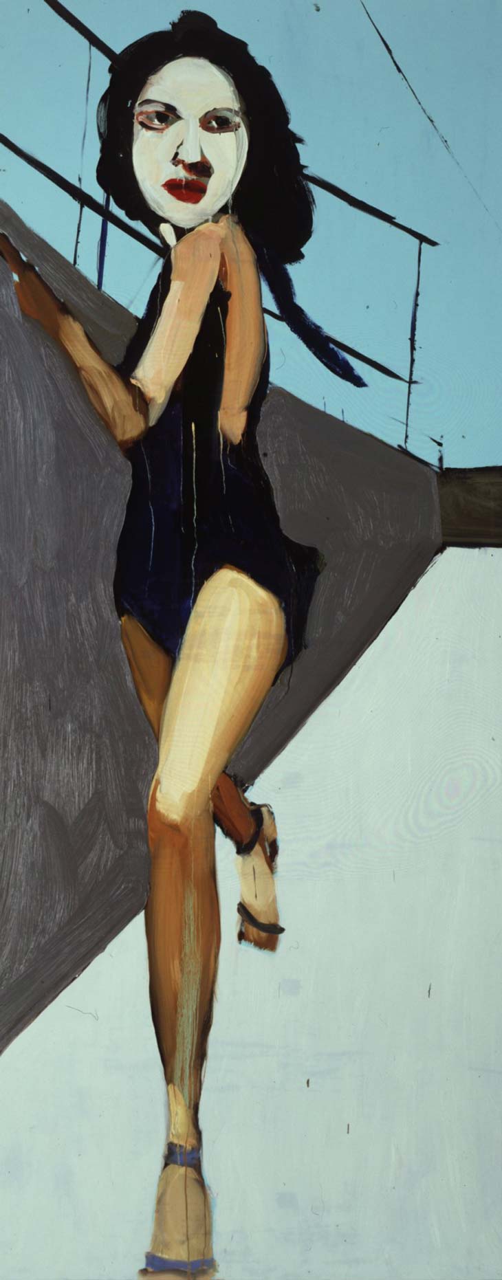 Walking Woman, 2004. Шанталь Джофф (иногда Шанталь Жоффе, англ. Chantal Joffe) - британская художница. Современная живопись. Contemporary art, paintings