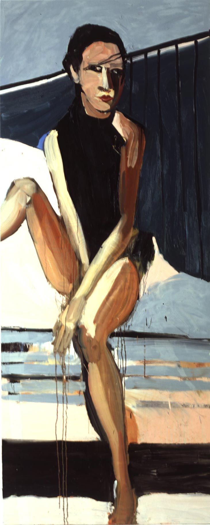 Snowy Car, 2004. Шанталь Джофф (иногда Шанталь Жоффе, англ. Chantal Joffe) - британская художница. Современная живопись. Contemporary art, paintings