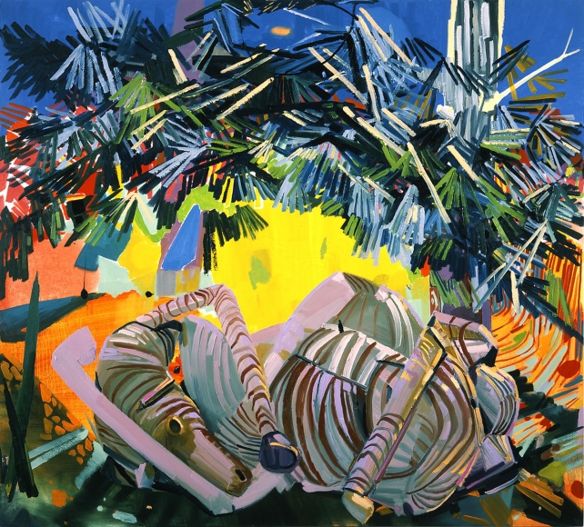 Dead Zebra, 2003. Дана Шутц (Dana Schutz) - современная американская художница. Современная живопись Америки