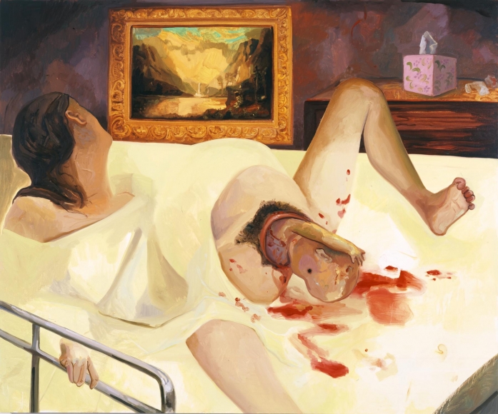 How We Would Give Birth, 2007. Дана Шутц (Dana Schutz) - современная американская художница. Современная живопись Америки