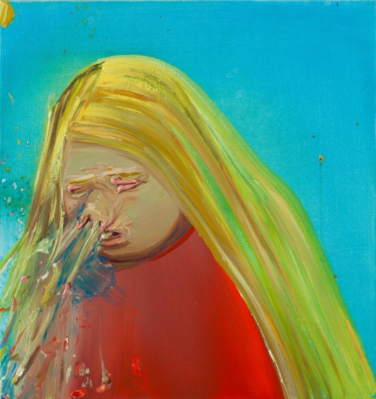 Sneeze, 2001. Дана Шутц (Dana Schutz) - современная американская художница. Современная живопись Америки