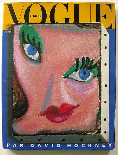   (David Hockney).   , .  Vogue   , 1985