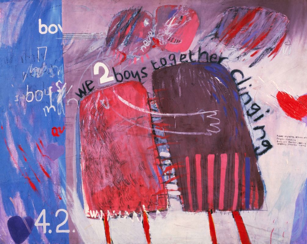   (David Hockney).   , . -. We Two Boys Together Clinging -   , 1996