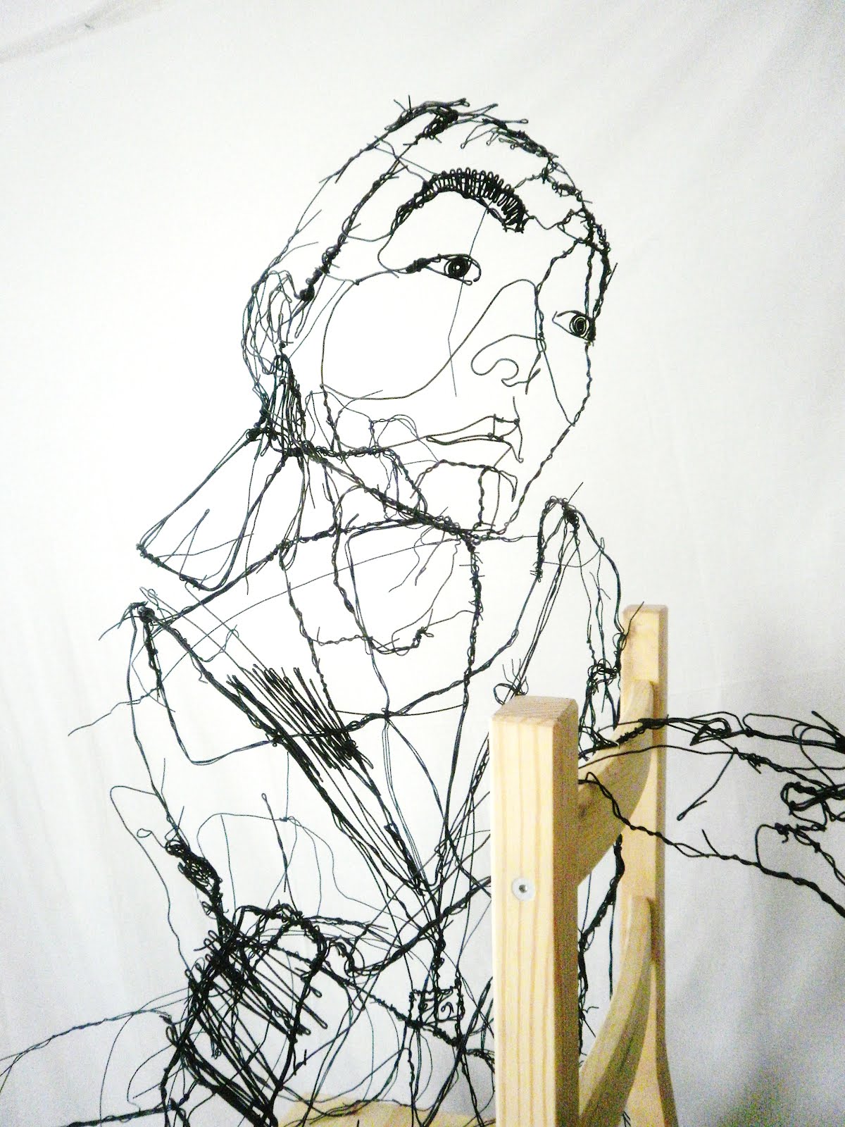 Давид Оливейра (David Oliveira) - современный португальский художник. Современное искусство Португалии. Скульптура из проволоки