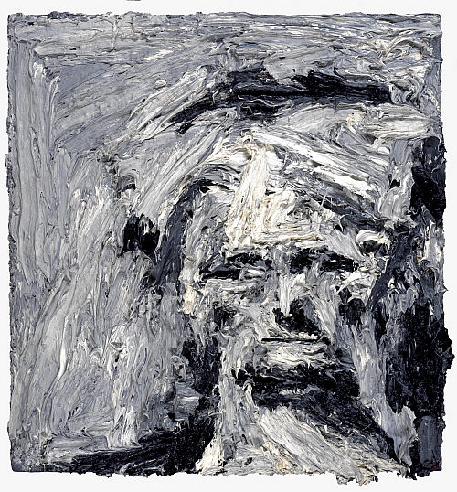 Современная живопись. Художник-портретист Франк Ауэрбах. Портрет E.O.W. IV, 1961, Национальная галерея Шотландии, фанера, масло