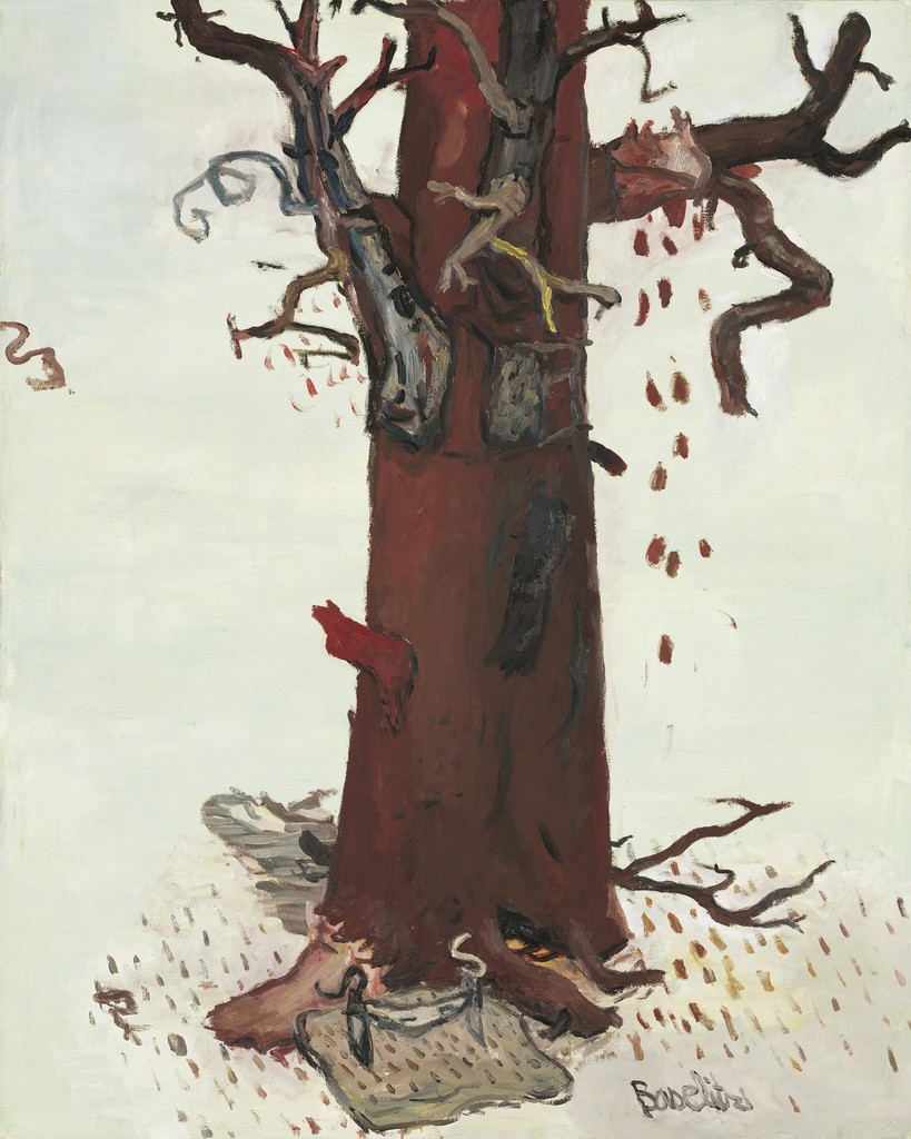 Георг Базелиц. Современная живопись. Дерево, 1966