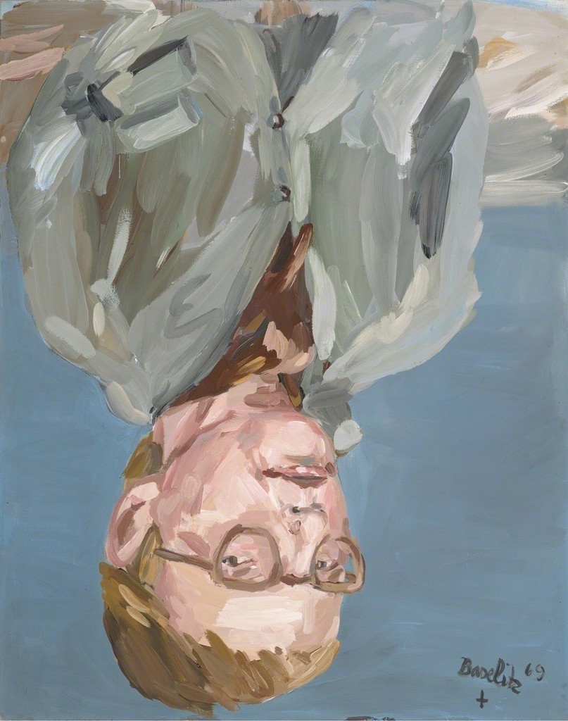 Георг Базелиц. Современное искусство. Современная живопись. Портрет К.Л. Ринна, 1969