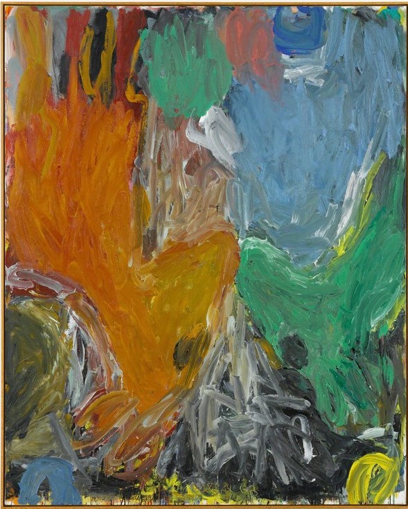 Георг Базелиц. Современная живопись. Два оленя, 1984