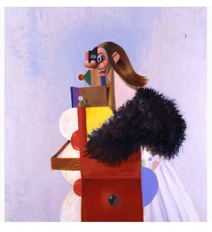De-constructed Female Portrait, 2006. Джордж Кондо (George Condo) - современный американский художник. Искусственный реализм