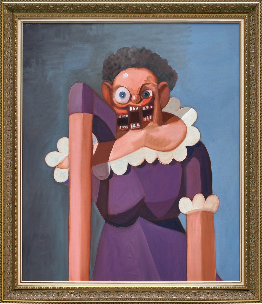 French Maid Variation (французская служанка), 2005. Джордж Кондо (George Condo) - современный американский художник. Искусственный реализм