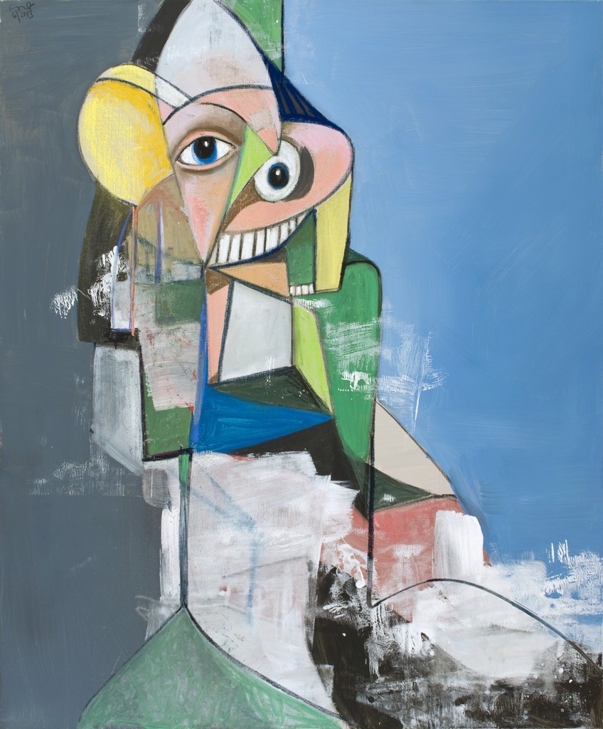 Heading Out, 2013. Джордж Кондо (George Condo) - современный американский художник. Искусственный реализм
