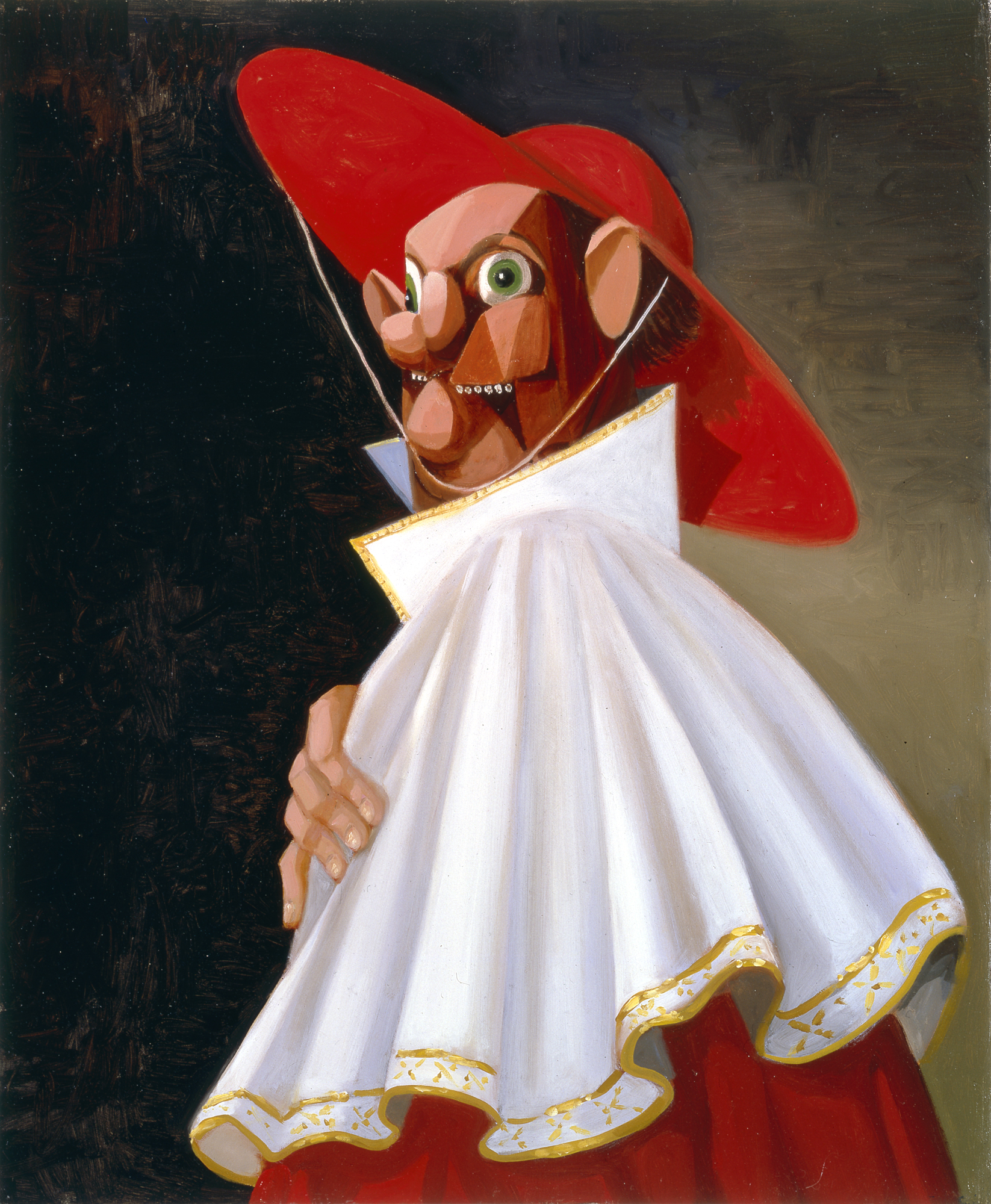The Cracked Cardinal, 2001. Джордж Кондо (George Condo) - современный американский художник. Искусственный реализм