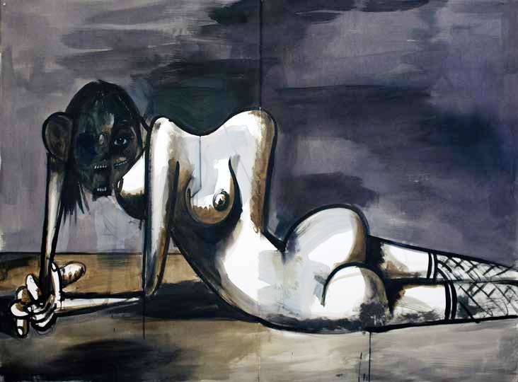 Discarded Human, 2013. Джордж Кондо (George Condo) - современный американский художник. Искусственный реализм