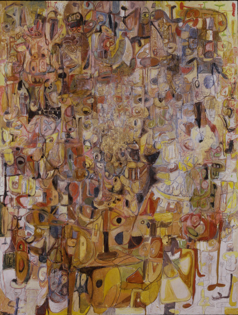 Yellow improvisation, 1985. Джордж Кондо (George Condo) - современный американский художник. Искусственный реализм