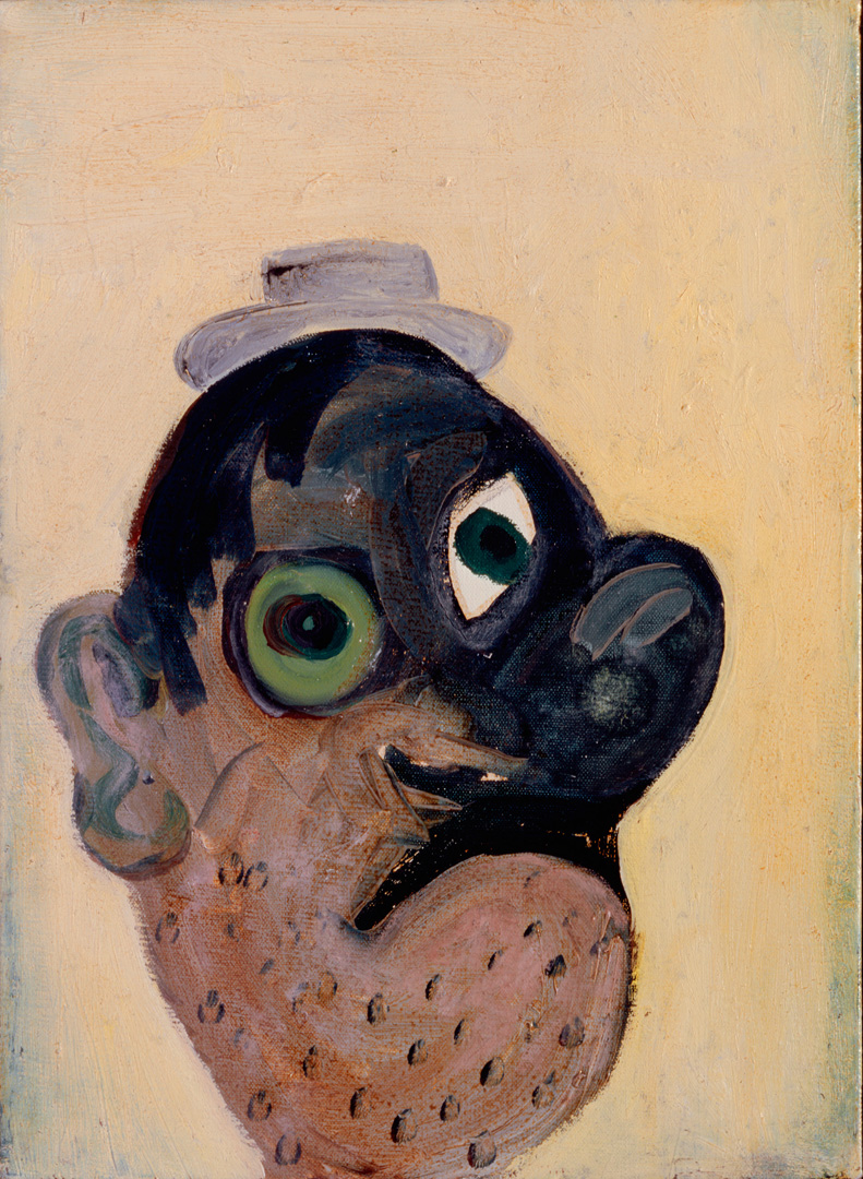 White eyes, 1985. Джордж Кондо (George Condo) - современный американский художник. Искусственный реализм