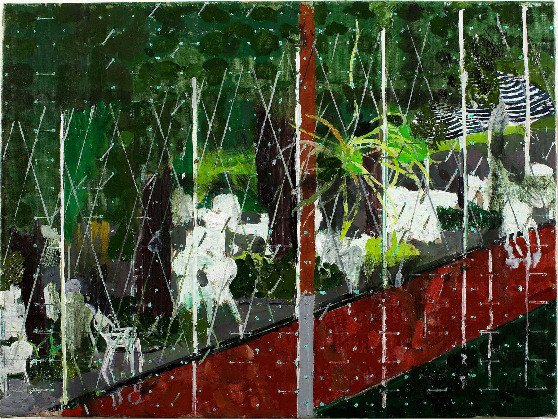 Garrison (Country Club Series), 2010. Хервин Андерсон (Hurvin Anderson) - современная художница. Картины. Современная живопись. Contemporary Colombian Art