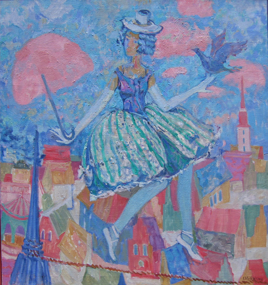 Танцы над городом. Ирина Москалёва (Irina Moskaleva). Неоимпрессионизм. Современная российская живопись
