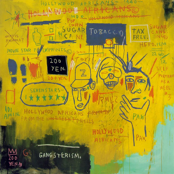 Hollywood african (Голливудские африканцы), 1983. Жан-Мишель Баския (Jean-Michel Basquiat) - американский художник. Неоэкспрессионизм