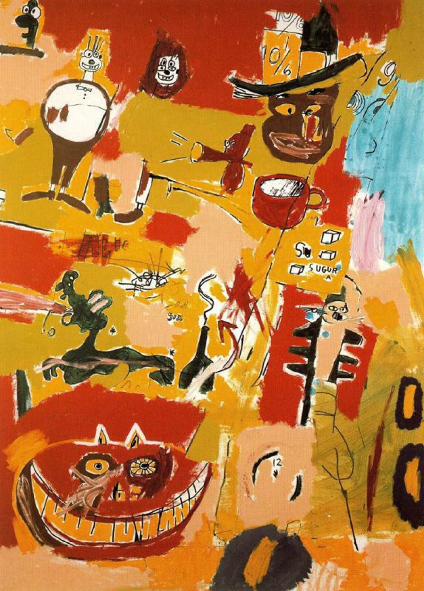 The Wine Of Babylon (Вино Вавилона), 1984. Жан-Мишель Баския (Jean-Michel Basquiat) - американский художник. Неоэкспрессионизм