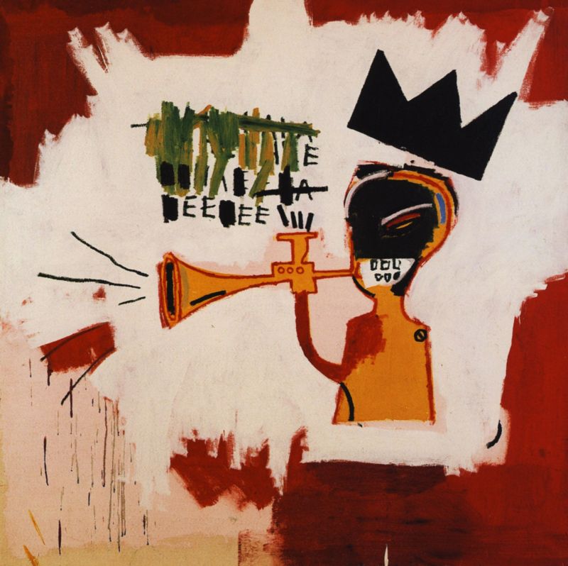 Trumpet (Труба), 1984. Жан-Мишель Баския (Jean-Michel Basquiat) - американский художник. Неоэкспрессионизм