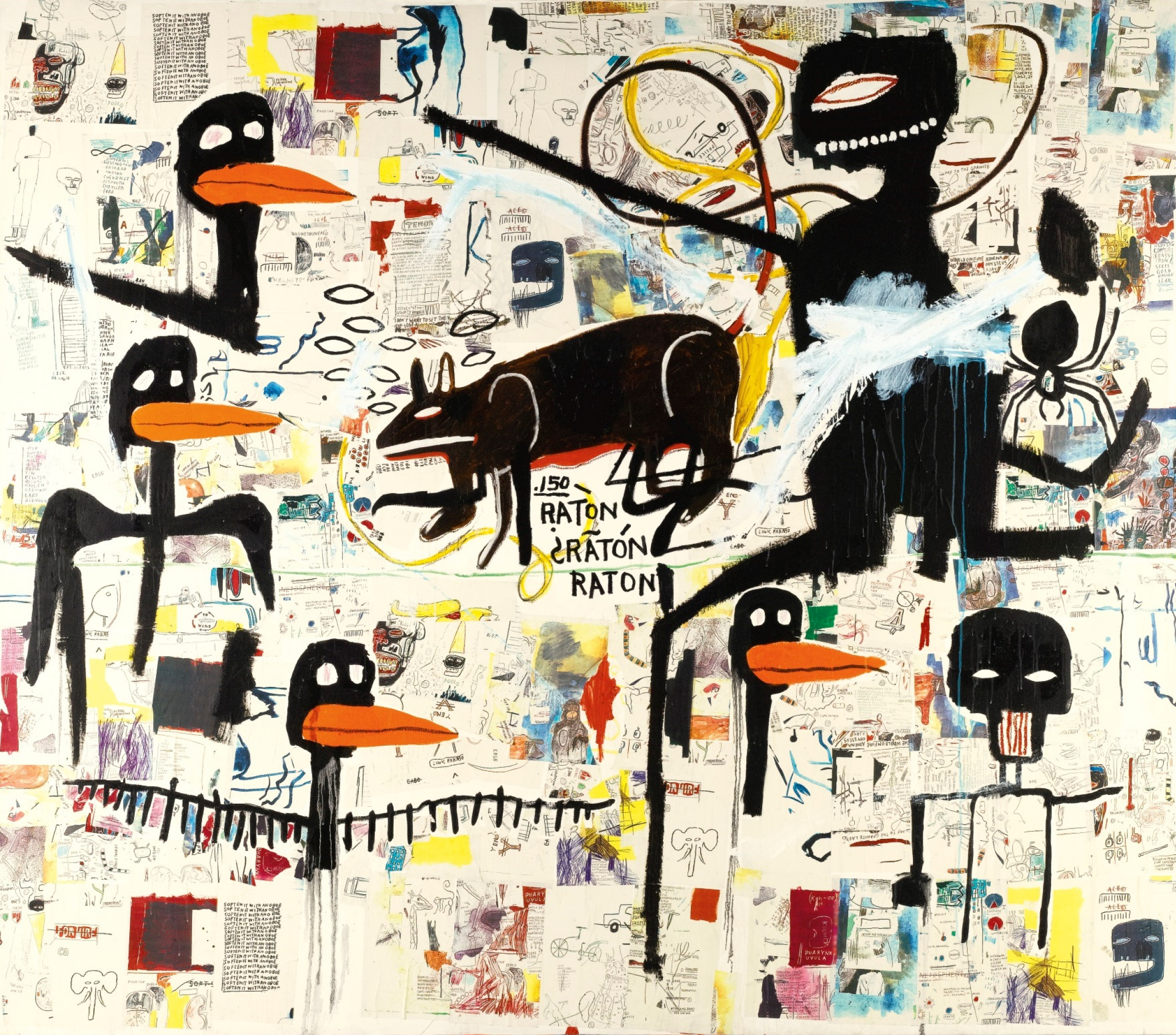 Tenor (Тенор), 1985. Жан-Мишель Баския (Jean-Michel Basquiat) - американский художник. Неоэкспрессионизм