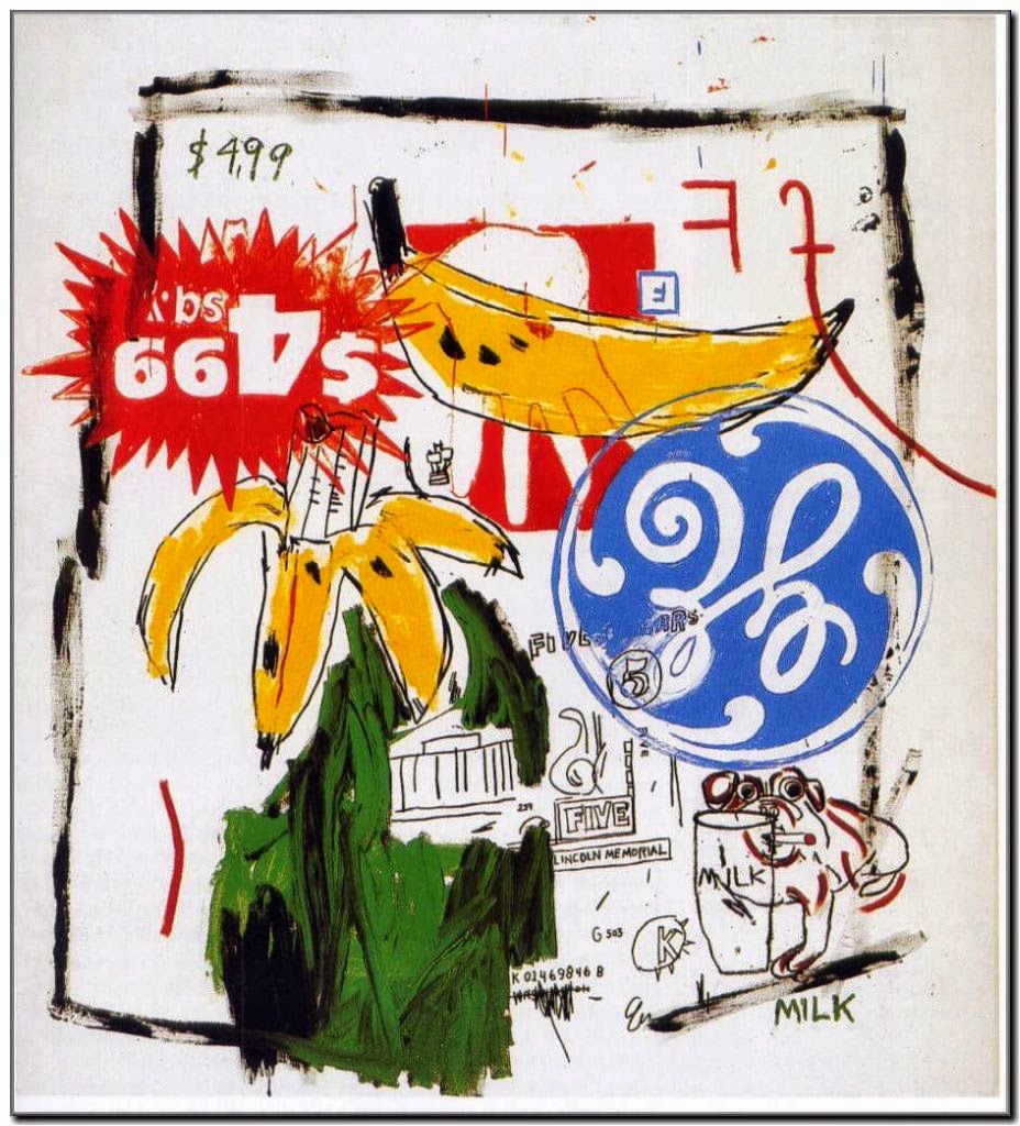 Bananas (Бананы), 1985. Энди Уорхол (Andy Warhol) и Жан-Мишель Баския (Jean-Michel Basquiat) - американский художник. Неоэкспрессионизм