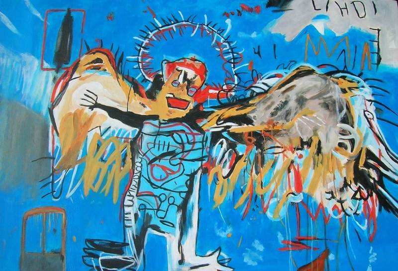 Fallen Angel (Падший ангел), 1981. Жан-Мишель Баския (Jean-Michel Basquiat) - американский художник. Неоэкспрессионизм