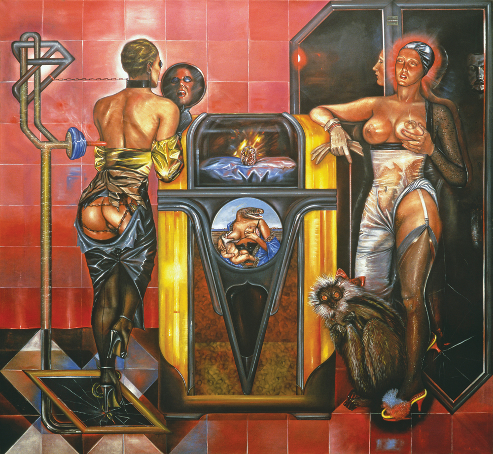 The Wurlitzer, 1978. Хуан Давила (Juan Davila) - современный чилийский, австралийский художник. Современное искусство Чили, искусство Австралии