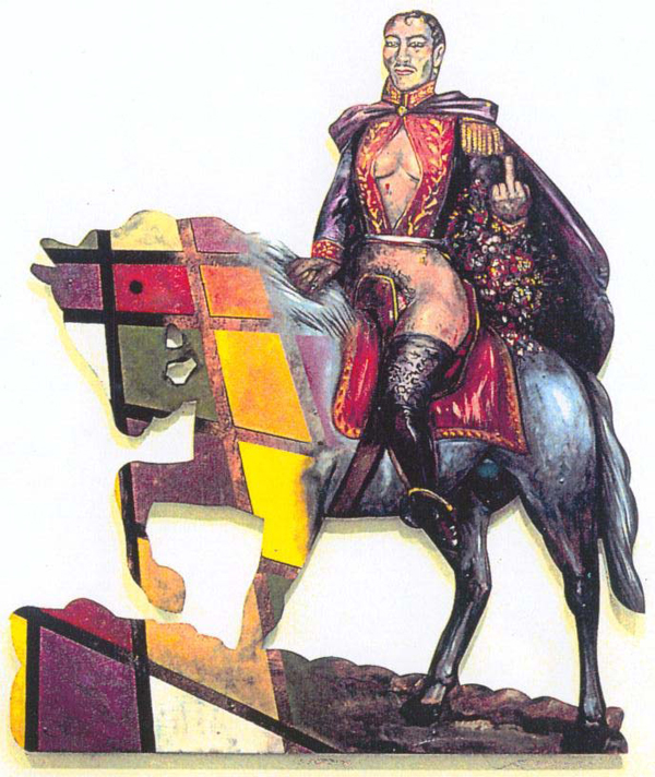 The Liberator Simon Bolivar, 1994. Хуан Давила (Juan Davila) - современный чилийский, австралийский художник. Современное искусство Чили, искусство Австралии