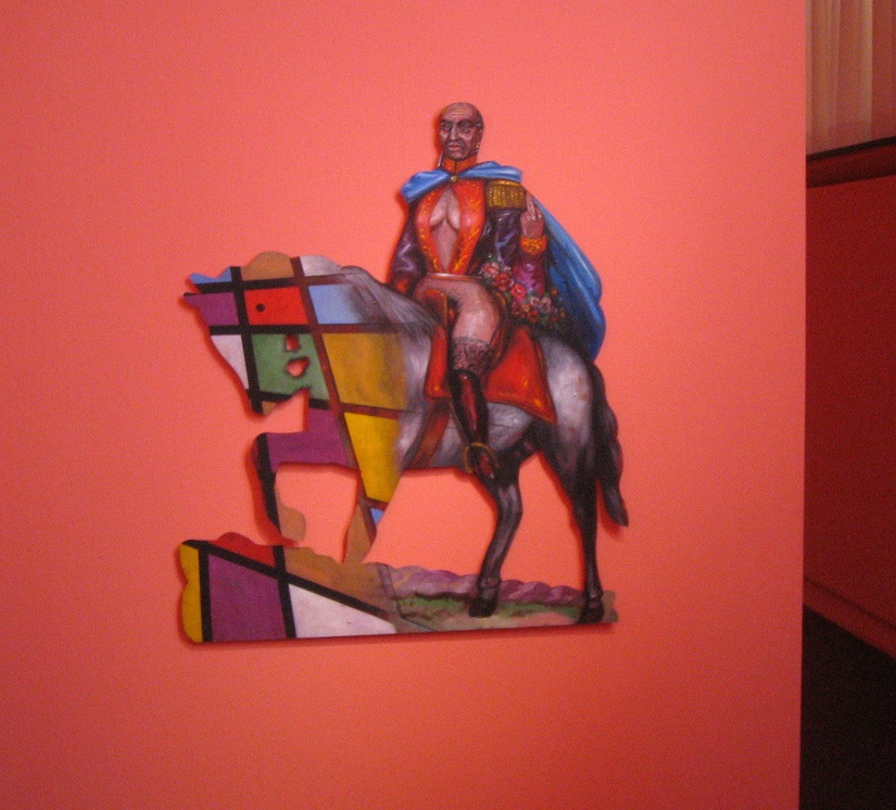 The Liberator Simon Bolivar на выставке documenta 12. Хуан Давила (Juan Davila) - современный чилийский, австралийский художник. Современное искусство Чили, искусство Австралии