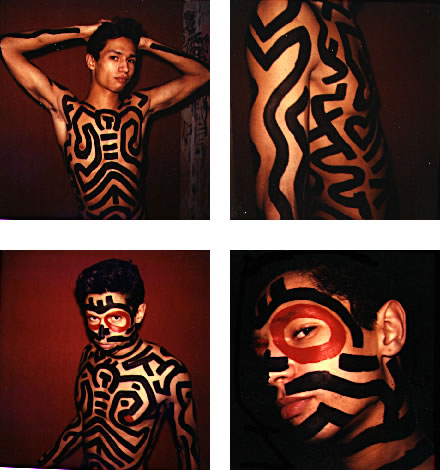 Боди-арт, 1981. Кит Харинг (Keith Haring) - американский художник. Искусство США 80-х