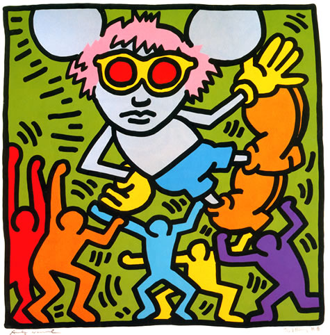 Andy Mouse, 1986 (Энди Уорхол и Уолт Дисней, Энди Маус). Кит Харинг (Keith Haring) - американский художник. Искусство США 80-х