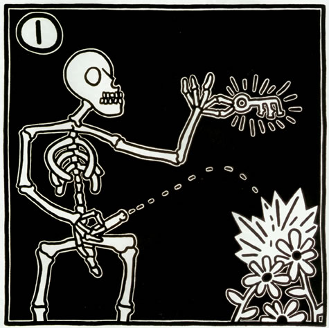 For James Ensor 1, 1989. Кит Харинг (Keith Haring) - американский художник. Искусство США 80-х